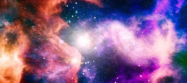 Yıldız Tozu Samanyolu Ile Renkli Kozmos Sihirli Renkli Galaksi Sonsuz — Stok fotoğraf