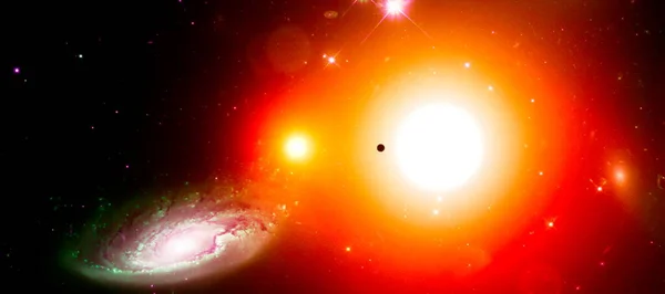 High Quality Space Background Explosion Supernova Bright Star Nebula Distant — Stock Photo, Image