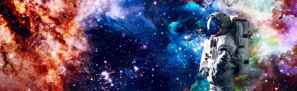 Astronaut Yttre Rummet Kosmisk Konst Science Fiction Tapet Skönhet Rymden — Stockfoto