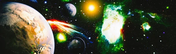Vysoce Kvalitní Vesmírné Zázemí Supernova Exploze Mlhovina Jasné Hvězdy Vzdálená — Stock fotografie