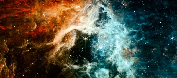 Cosmic Tarantula Abstraction Space Background Design Deep Space Cosmic Clouds — Fotografia de Stock