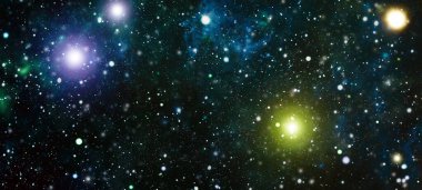 yıldız kümeleri, soyut uzayda renkli gaz bulutları. Dış uzay nebulası. Galaksi Uzayı arka plan evren sihirli gökyüzü