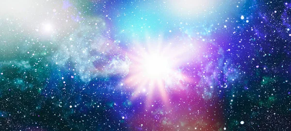 galaxy space as a supernova colorful light glowing.Space Nebula blue background moving motion graphic