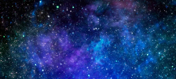 Estrelas Planetas Aglomerados Estelares Nuvens Gás Coloridas Espaço Abstrato Nebulosa — Fotografia de Stock