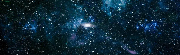 panoramic looking into deep space. Dark night sky full of stars. The nebula in outer space. Secrets of deep space.