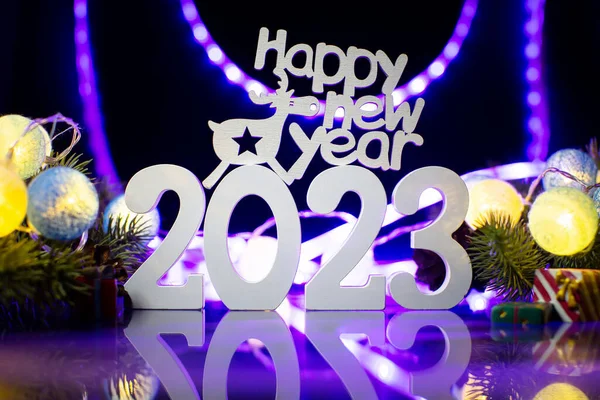 Background New Year 2023 Beautiful Panoramic Web Banner — Fotografia de Stock