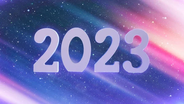 2023 New Year Celebration Blurred Lights Background — Fotografia de Stock