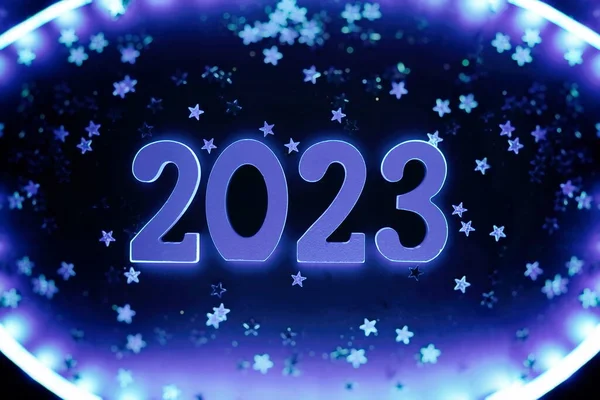 Background New Year 2023 Beautiful Panoramic Web Banner — Stockfoto