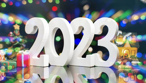 New Year's Eve 2023 Celebration Background. Happy New Year 2023.