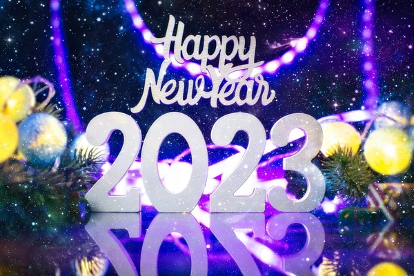 New Year Eve 2023 Celebration Background Happy New Year 2023 — Fotografia de Stock