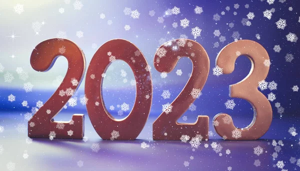 Frohe Weihnachten Und Ein Gutes Neues Jahr 2023 Weihnachtsposter Grußkarten — Stockfoto