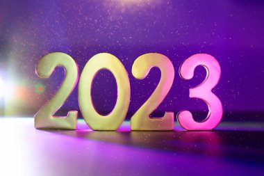 Background to New Year 2023. Beautiful Panoramic web banner