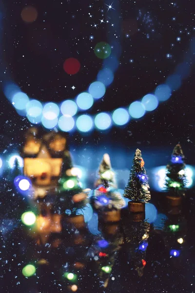 Рождеством Новым Годом Рождественская Композиция Концепция Праздника Элегантная Елка Украшении — стоковое фото