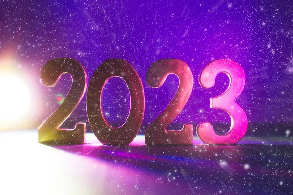Background New Year 2023 Beautiful Panoramic Web Banner — Stockfoto