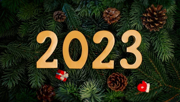Felicitări Sărbători Cadru Banner Anul Nou 2023 — Fotografie, imagine de stoc