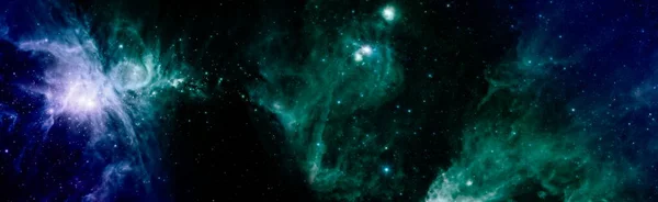 Färgglada Starry Night Sky Yttre Rymden Bakgrund Rymdscen Med Planeter — Stockfoto