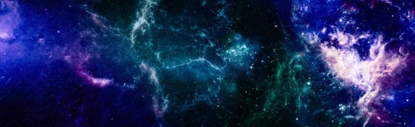 Barevné Hvězdné Noční Nebe Vesmírné Pozadí Vesmírná Scéna Planetami Hvězdami — Stock fotografie