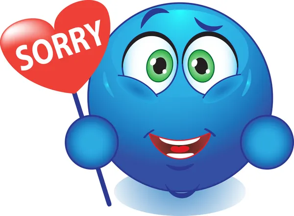 Smile, apology, sorry — Stock Photo, Image