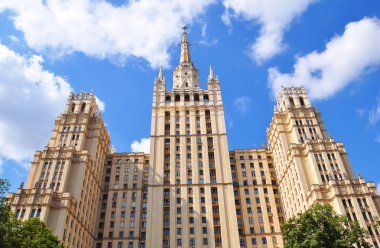 Moskova 'da yüksek binalar.