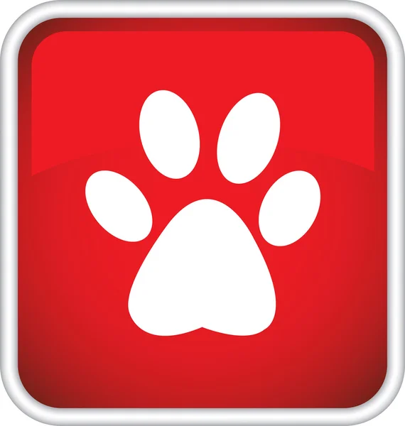 O ícone com a imagem de uma trilha animal —  Vetores de Stock