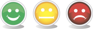 Smiley düğme kümesi