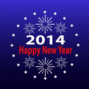 2014, yeni yıl, vektör