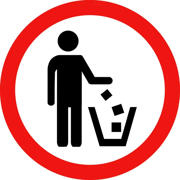 Μην σκουπίδια διάνυσμα — Διανυσματικό Αρχείο