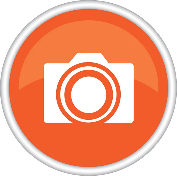 Round sign with a camera — Stock Vector