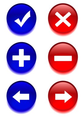 vektör gezinti düğmeleri