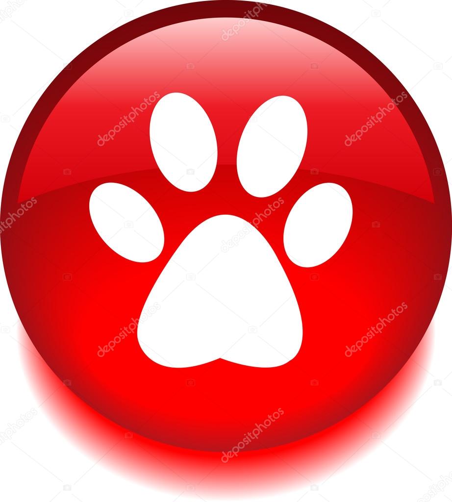 Stock Image - Vector icon with the image of an animal trail