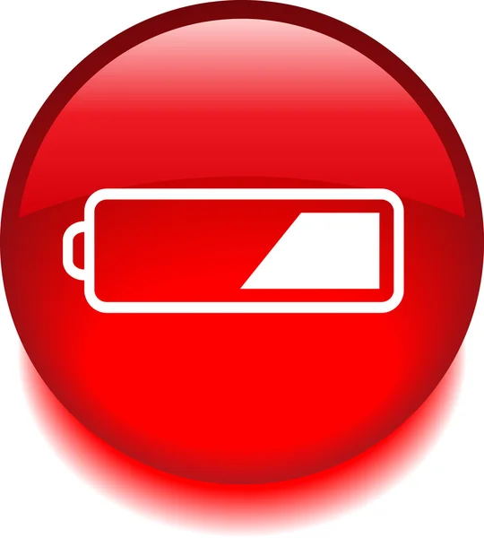 Icono, el símbolo de la batería — Vector de stock