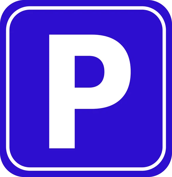 Segnale parcheggio auto vettoriali — Vettoriale Stock
