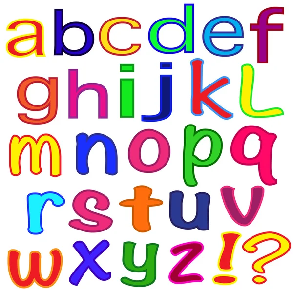 İngilizce alfabe. mektuplar. — Stok Vektör