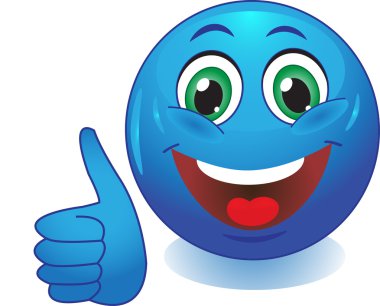 Smiley tüm iyi olduğunu gösterir.