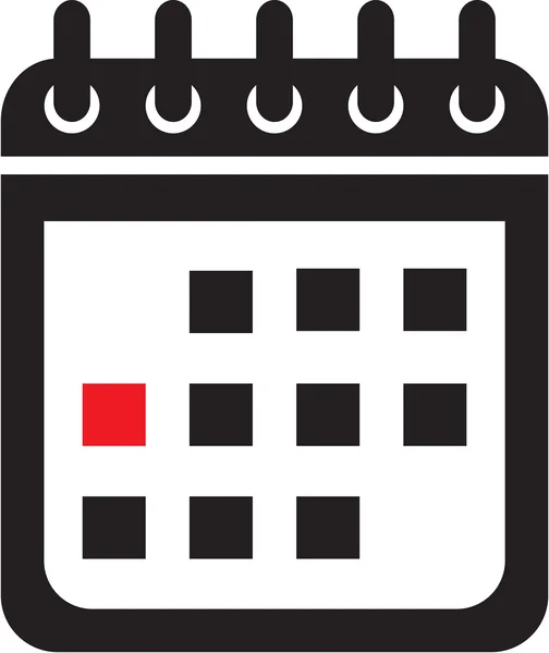 Calendario vuoto vettoriale — Vettoriale Stock
