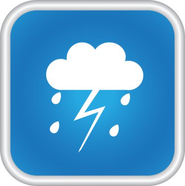 Mavi bulutlar resim işaretiyle vektör