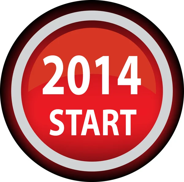 Rok 2014 ikona — Wektor stockowy