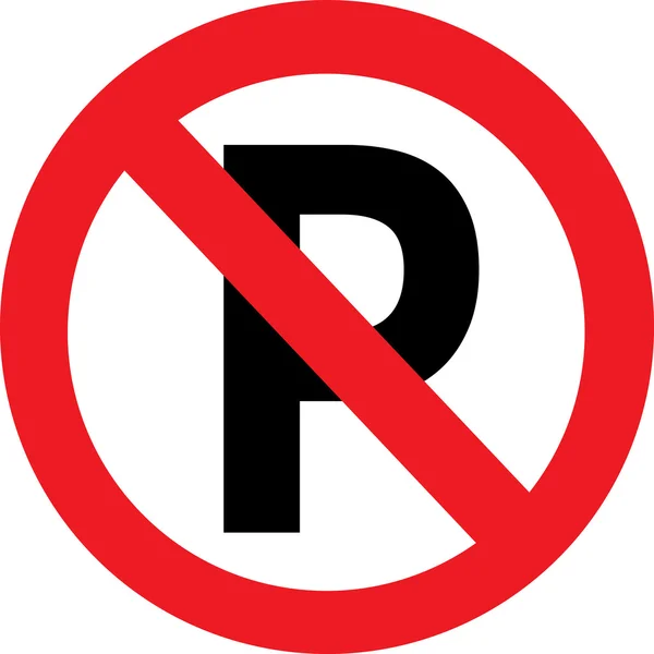 Nessun segno di parcheggio — Vettoriale Stock