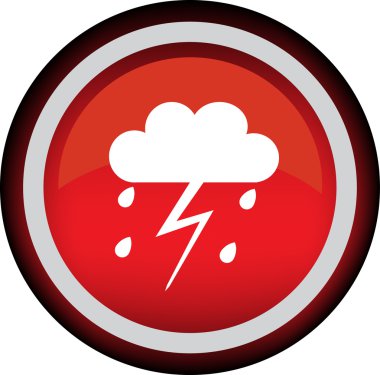 bulutlar resmini işaretiyle vektör yuvarlak