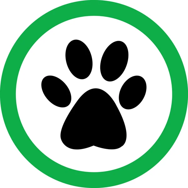 Vektor ikon med följande djur — Stock vektor