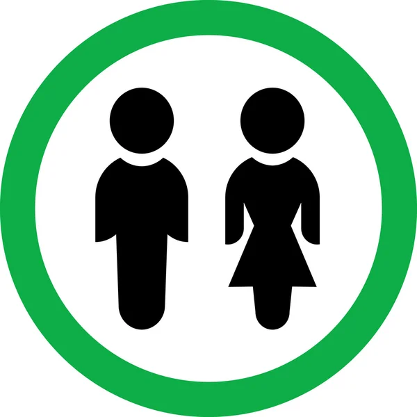 Icono de pareja — Archivo Imágenes Vectoriales