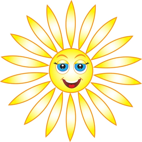 Sun, Smile. symbol — Stock Vector