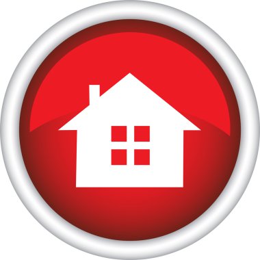 yuvarlak vektör simge evi