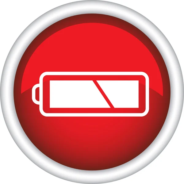 バッテリーのシンボル — ストックベクタ