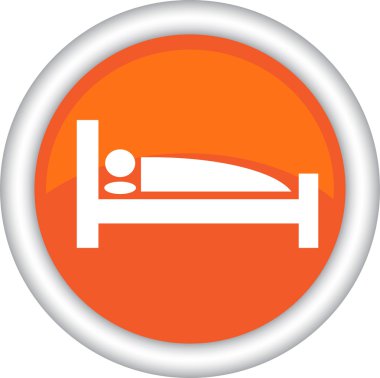 Sign with a picture of the bed