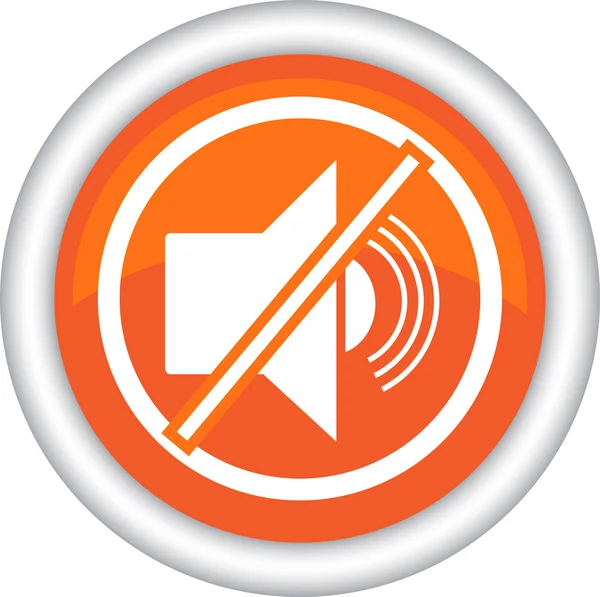 Символ или запрет радиозвукового сигнала — стоковый вектор
