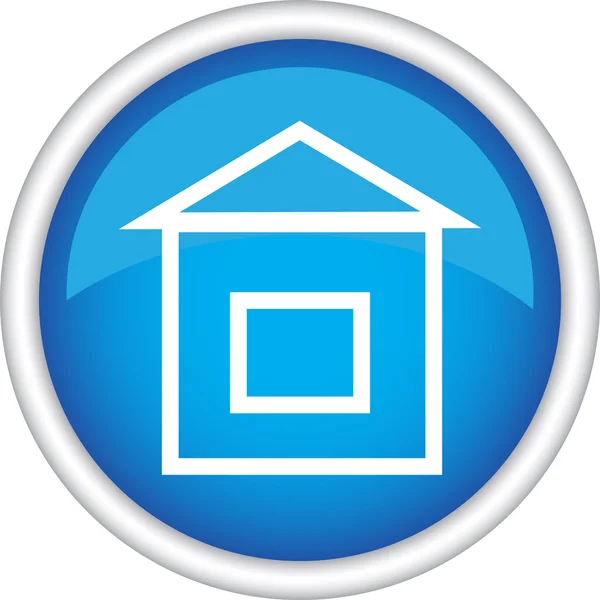 Kulatá ikona dům — Stockový vektor