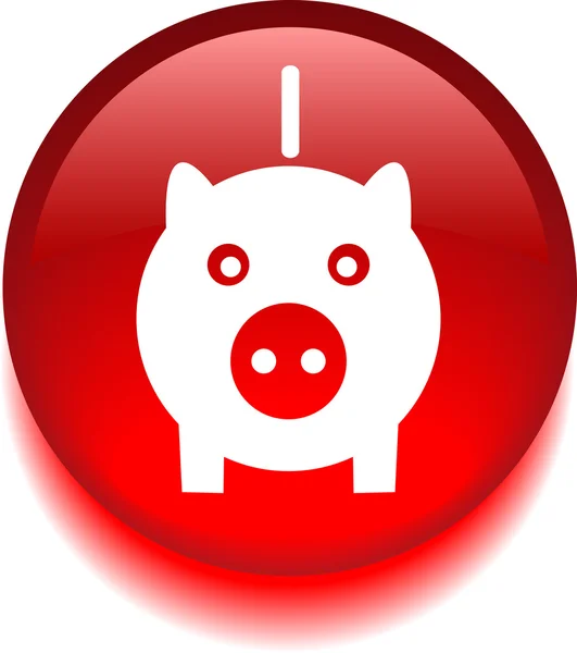 Piggy Bank - Icône — Image vectorielle