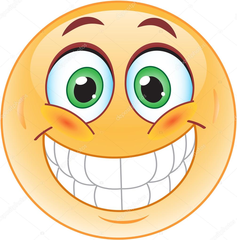 Big Smile Emoticon Stock Vector Image By C Natalipopova