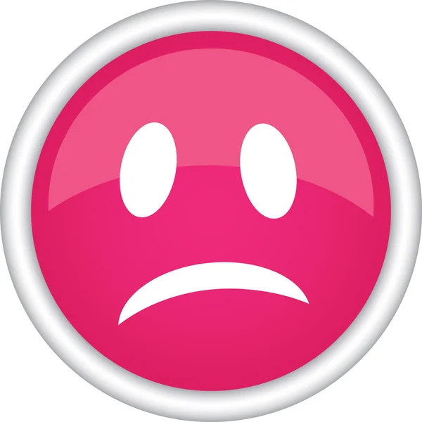 Emoticon triste icona — Vettoriale Stock